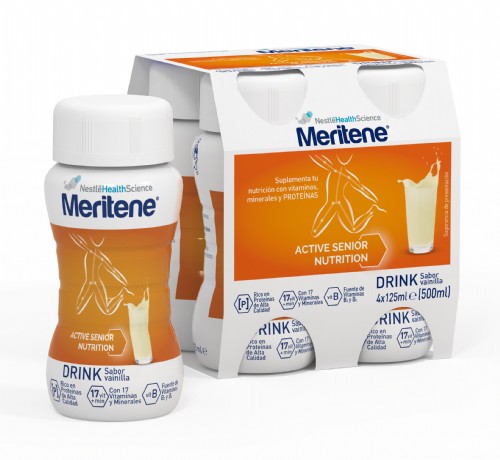 MERITENE DRINK (125 ML 4 BOTELLAS VAINILLA)