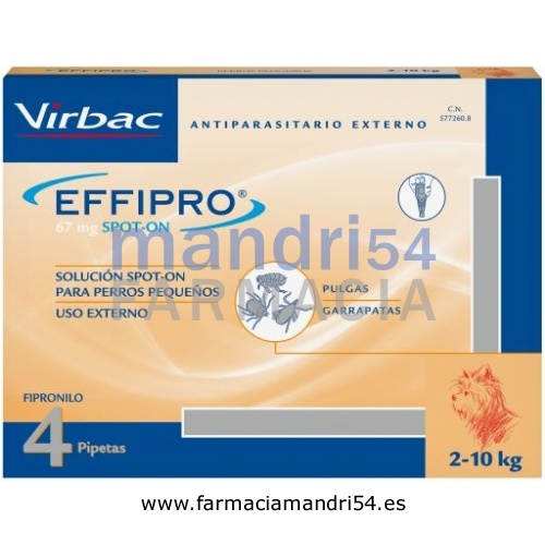 EFFIPRO 67 mg SOLUCION SPOT-ON PARA PERROS PEQUEÑOS