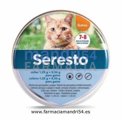 SERESTO 1,25 g + 0,56 g COLLAR PARA GATOS