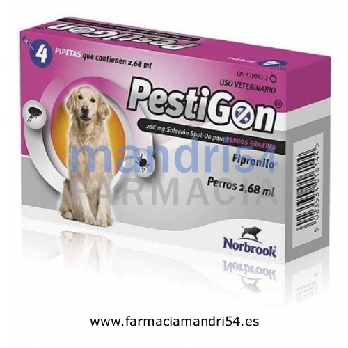 PESTIGON 268 mg SOLUCION SPOT-ON PARA PERROS GRANDES