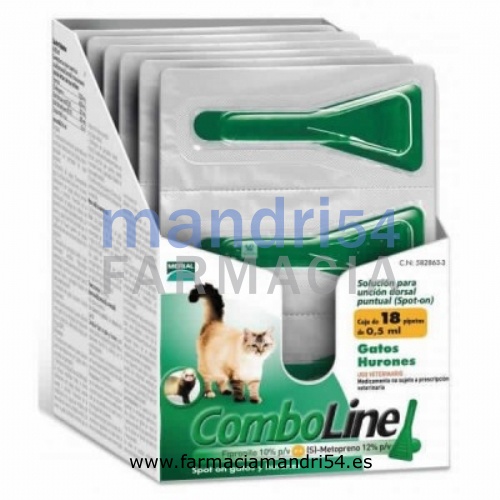 COMBOLINE 50,00 mg / 60,00 mg SOLUCION SPOT-ON PARA GATOS