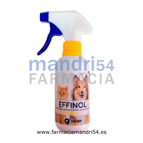 EFFINOL 2,5 mg/ml SOLUCION PARA PULVERIZACION CUTANEA PARA PERROS Y GATOS