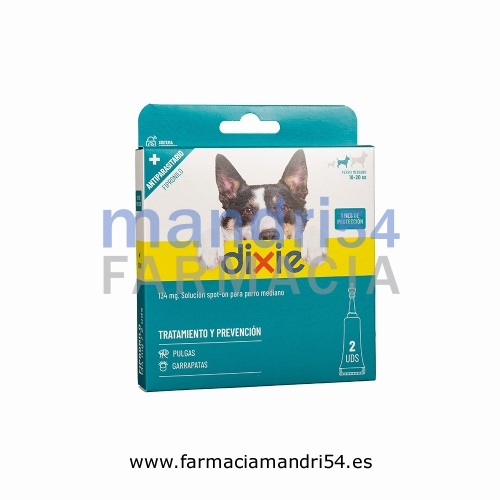 DIXIE 134 mg SOLUCION SPOT ON PARA PERROS MEDIANOS