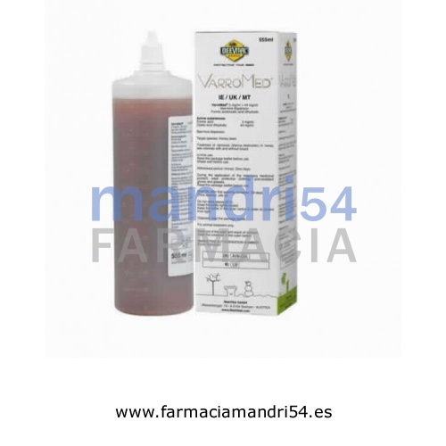 VARROMED 5 MG/ML + 44 MG/ML DISPERSION PARA COLMENAS DE ABEJAS
