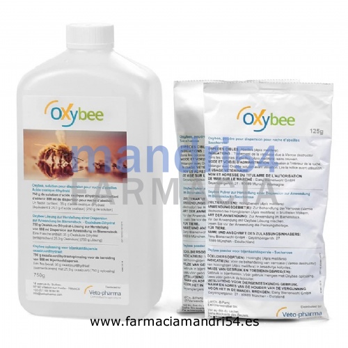 OXYBEE 39.4 MG / ML POLVO Y SOLUCION PARA DISPERSION PARA  COLMENAS DE ABEJAS