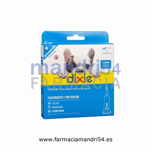 DIXIE PERMETRINA 715 mg SOLUCION SPOT-ON PARA PERROS