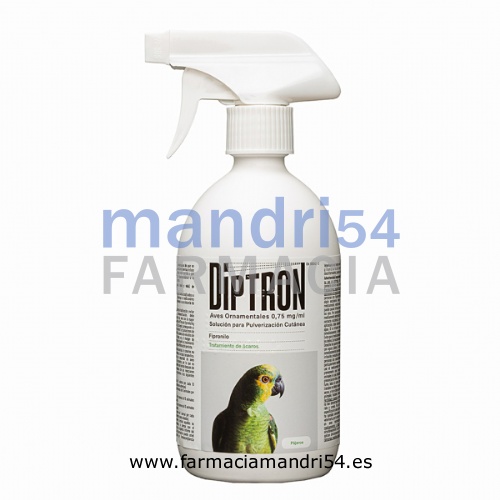 DIPTRON AVES ORNAMENTALES 0,75 mg/ml SOLUCION PARA PULVERIZACION CUTANEA
