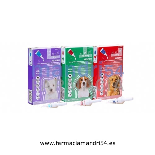 DACLOTRIX 500 mg/100 mg SOLUCION PARA UNCION DORSAL PUNTUAL PARA PERROS DE MAS DE 4 Kg HASTA 10 Kg