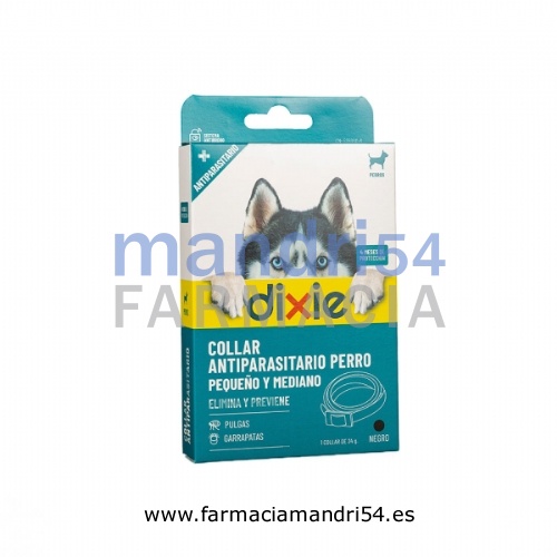 DIXIE COLLAR ANTIPARASITARIO PERRO PEQUEÑO Y MEDIANO