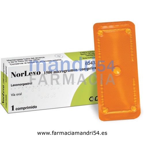 NORLEVO 1,5 MG COMPRIMIDO , 1 comprimido