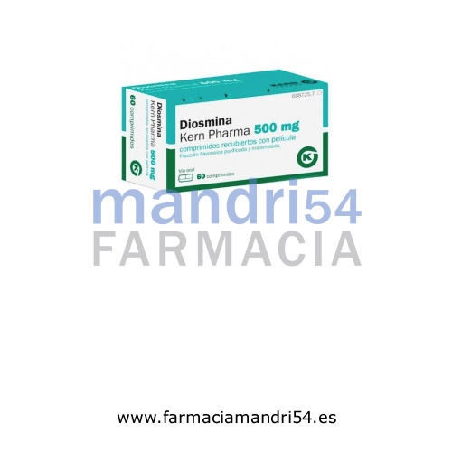 DIOSMINA KERN PHARMA 500 mg COMPRIMIDOS RECUBIERTOS CON PELICULA , 60 comprimidos