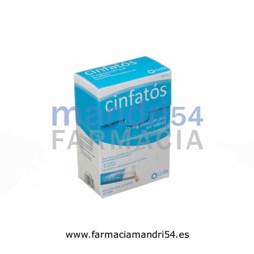 CINFATOS 15 MG SOLUCION ORAL EN SOBRES , 18 sobres