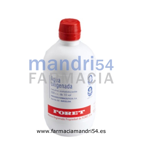 AGUA OXIGENADA FORET 3 %  solución cutánea y concentrado para solución bucal  , 1 frasco de 500 ml