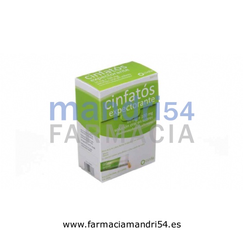 CINFATOS EXPECTORANTE   10 mg + 100 mg solución oral en sobres, 18 sobres