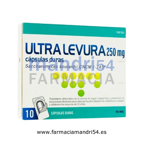 ULTRA-LEVURA 250 MG CAPSULAS DURAS , 10 cápsulas