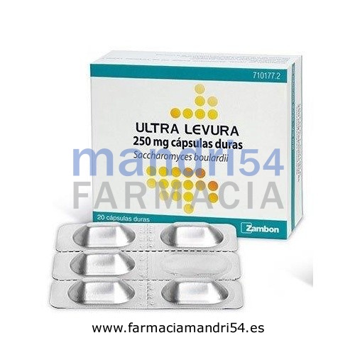 ULTRA-LEVURA 250 MG CAPSULAS DURAS , 20 cápsulas