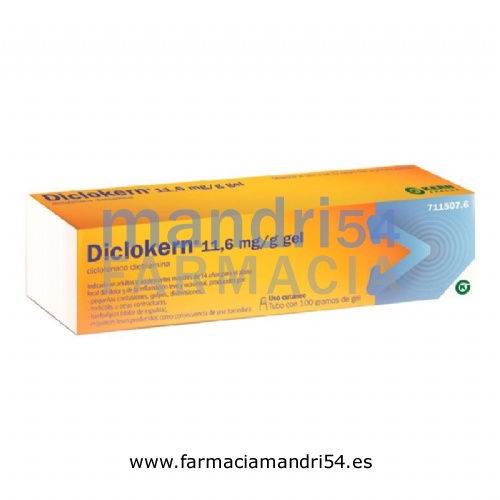DICLOKERN 11,6 mg/g GEL,1 tubo de 100 g