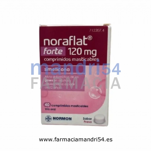 SIMETICONA NORMON 120 MG COMPRIMIDOS MASTICABLES, 40 comprimidos