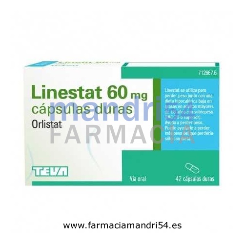 LINESTAT 60 MG CAPSULAS DURAS, 42 cápsulas ( Blister )