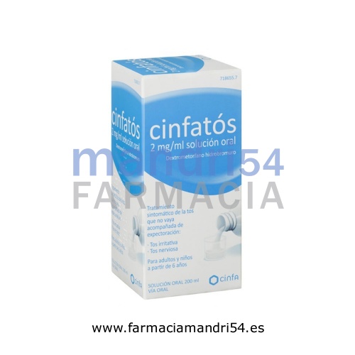 CINFATOS 2 mg/ ml SOLUCION ORAL,1 frasco de 200 ml (PET)