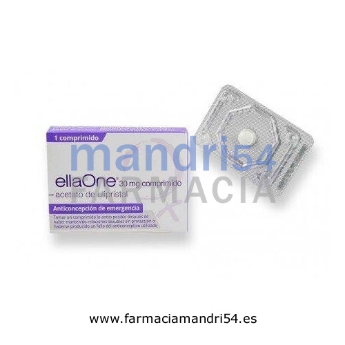 ELLAONE 30 MG COMPRIMIDO RECUBIERTO CON PELICULA, 1 comprimido