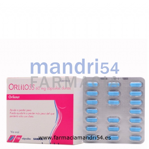ORLILOSS 60 MG CAPSULAS DURAS, 120 cápsulas