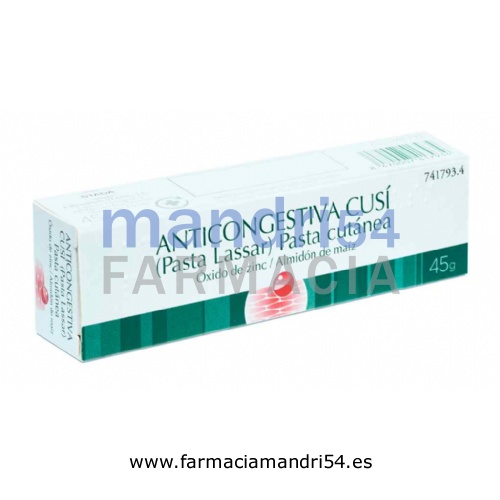 ANTICONGESTIVA CUSI (PASTA LASSAR) , 1 tubo de 45 g