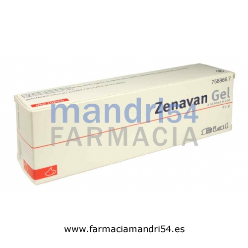 ZENAVAN 50 MG/G GEL , 1 tubo de 60 g