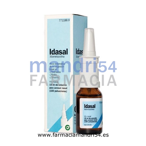 IDASAL 1mg/ml SOLUCION PARA PULVERIZACION NASAL , 1 frasco de 15 ml