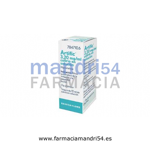 ARTIFIC 3,20 mg/ml COLIRIO EN SOLUCION , 1 frasco de 10 ml