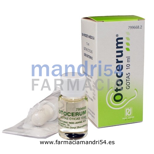 OTOCERUM  GOTAS OTICAS EN SOLUCION , 1 frasco de 10 ml