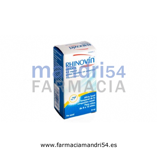 RHINOVÍN INFANTIL 0,5 MG/ML GOTAS NASALES EN SOLUCIÓN, 1 frasco de 10 ml