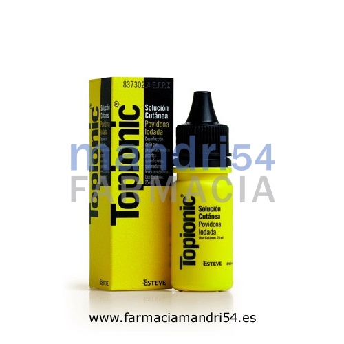 TOPIONIC 100 MG/ML SOLUCION CUTANEA, 1 frasco de 25 ml