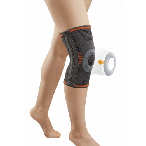 Rodillera elastica gel pad y flejes - orliman sport os6211 (1 unidad talla 1)