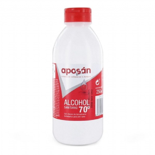 Alcohol 70º - aposan (1 frasco 250 ml)