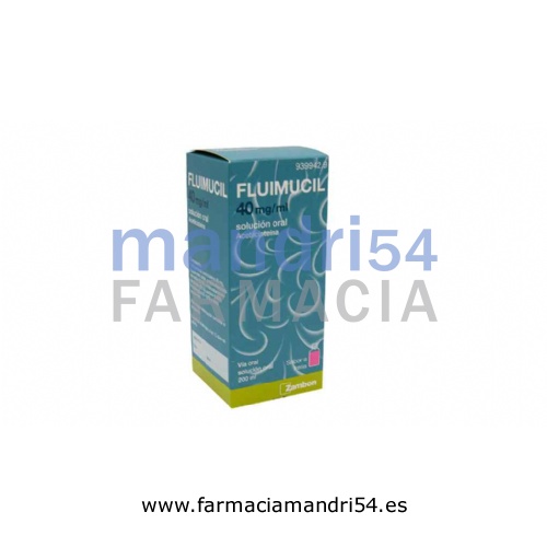 FLUIMUCIL 40mg/ml SOLUCION ORAL , 1 frasco de 200 ml