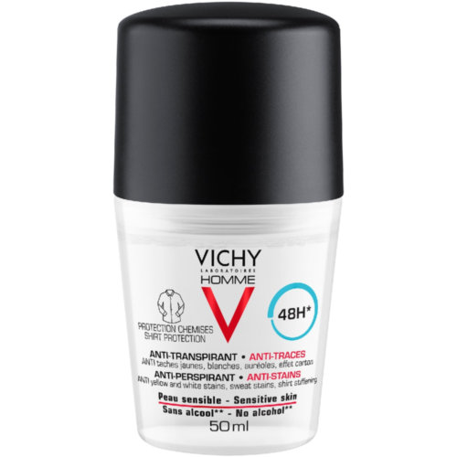 Vichy homme antitranspirante antimanchas hombre  1 roll on 50 ml