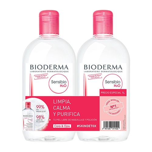 Bioderma sensibio h2o duplo 500ml+500ml