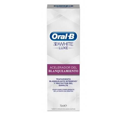 Oral b 3dwhite luxe acelerador de blanqueamiento (75 ml)