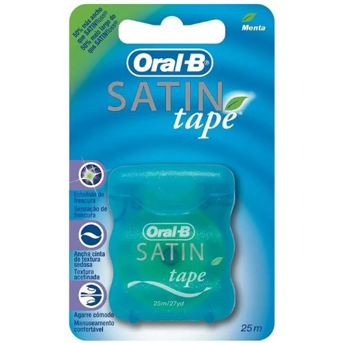 SATIN TAPE FLUOR - CINTA DENTAL (MENTA 25 M)