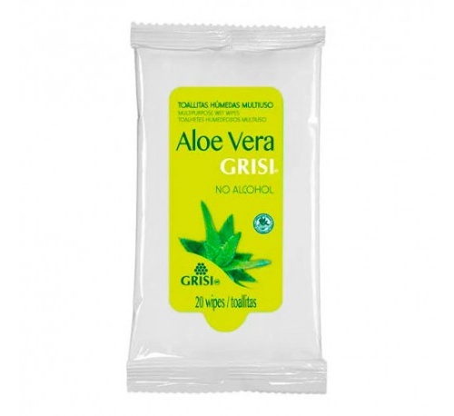 Grisi aloe vera toallitas multiuso (20 toallitas)
