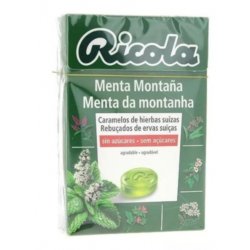 Ricola caja caramelos s/a menta montaña 50 gr
