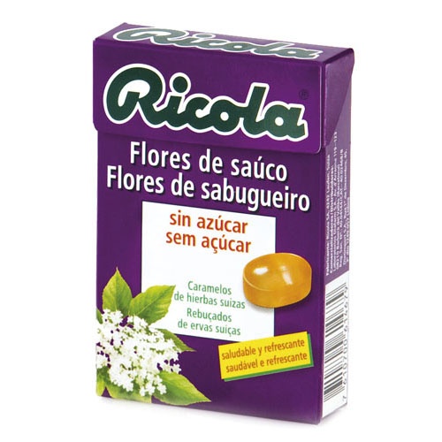 Ricola caja caramelos s/a flor de sauco 50 gr