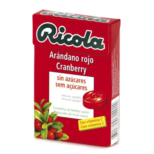 Ricola caramelos sin azucar (1 envase 50 g sabor arandano)