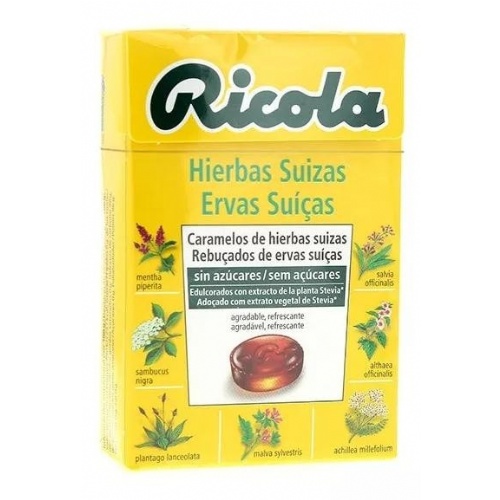 Ricola caja caramelos s/a hierbas suizas 50 gr