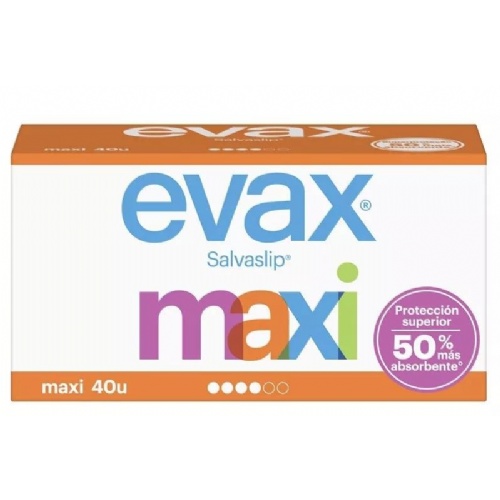Protectores evax cottonlike - protege slip (maxi 40 protege-slip)