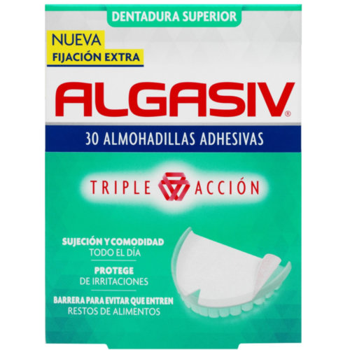 Algasiv - almohadillas adhesivas protesis (30 u superior)