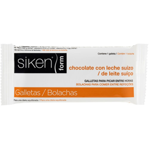 Siken form  1 galleta 22 g sabor chocolate con leche