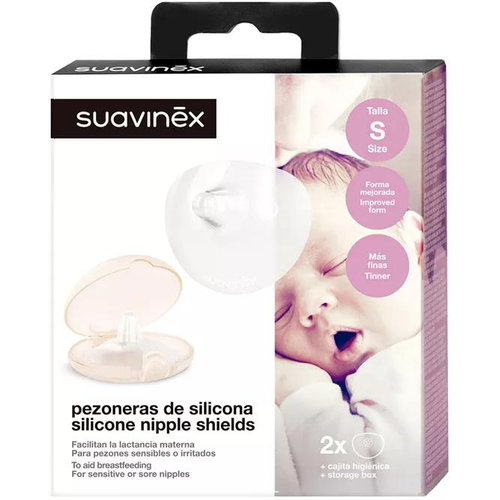 Pezonera suavinex silicona talla s 2 u - suavinex silicona