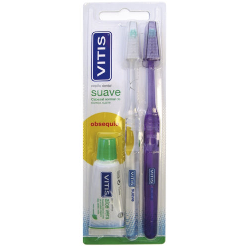 Cepillo dental adulto vitis suave duplo - vitis